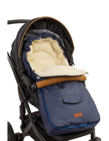 Sac de iarna Sensillo lana Navy 95x40 cm,SILLO-821