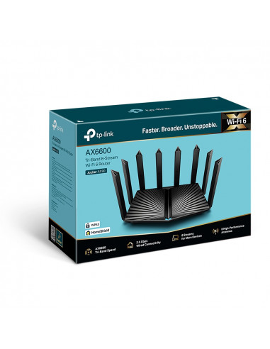 ROUTER TP-LINK wireless 6600Mbps,1 x 2.5 Gbps WAN/LAN, 1 x 1