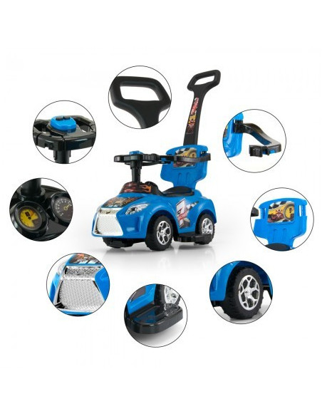 Masinuta copii 3 in 1 KID blue,kidblue