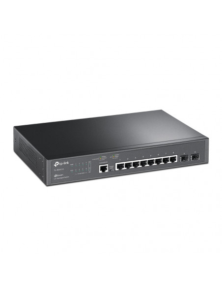 Switch TP-Link cu management L2+, 8 Porturi Gigabit, 2 x SFP