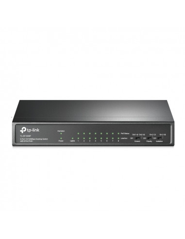 SWITCH PoE TP-LINK 9 porturi 10/100Mbps (8 PoE+), IEEE