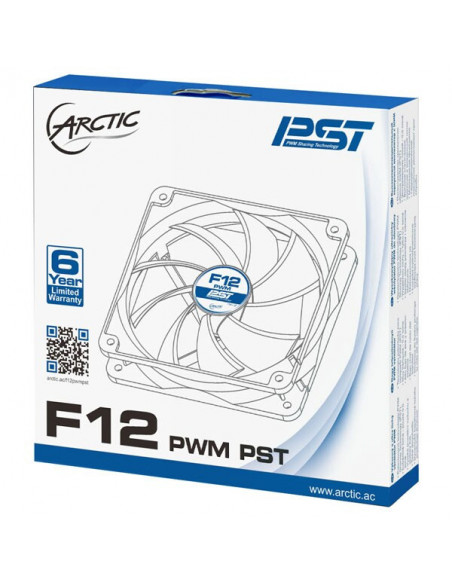 VENTILATOR ARCTIC PC 120x120x25 mm. "F12 PWM Rev 4", w/ PWM