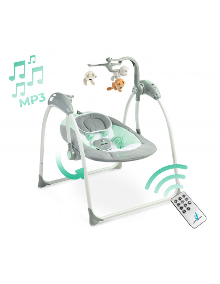 Leagan electric cu telecomanda Caretero LOOP Graphite,TERO-8088