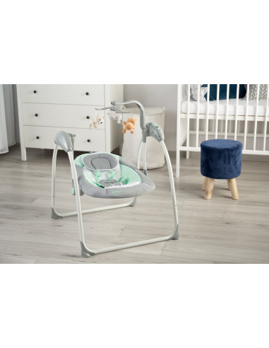 Leagan electric cu telecomanda Caretero LOOP Graphite,TERO-8088