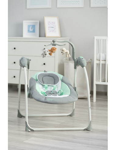 Leagan electric cu telecomanda Caretero LOOP Graphite,TERO-8088