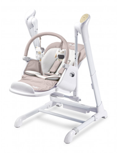 Scaun de masa cu leagan electric Caretero INDIGO 2 in 1 Scaun de masa cu leagan electric Caretero INDIGO 2 in 1