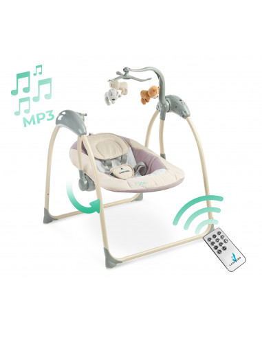 Leagan electric cu telecomanda Caretero LOOP Beige,TERO-8085