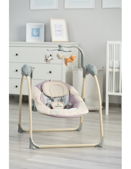 Leagan electric cu telecomanda Caretero LOOP Beige,TERO-8085