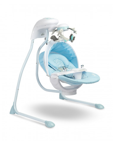 Leagan electric cu melodii si carusel Caretero RAFFI
