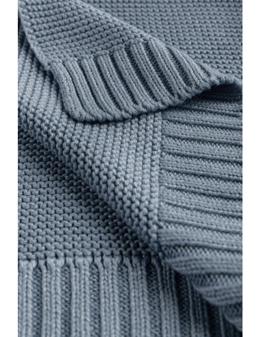 Paturica de bumbac si bambus Sensillo 100x80 cm Jeans,SILLO-4338