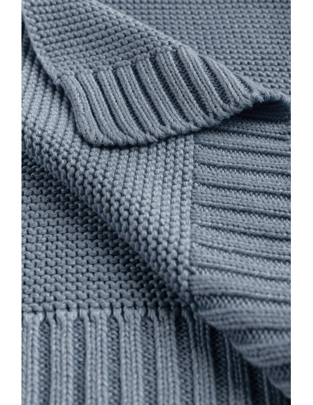 Paturica de bumbac si bambus Sensillo 100x80 cm Jeans,SILLO-4338
