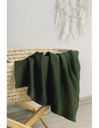 Paturica de bumbac si bambus Sensillo 100x80 cm Verde