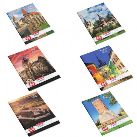Set caiete Herlitz Romania A4, 5 Dictando + 5 Matematica, 80 Set caiete Herlitz Romania A4, 5 Dictando + 5 Matematica, 80