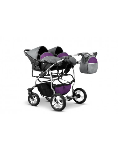 Carucior pentru gemeni Mikado TWIN T-04 3 in 1,MKD-T3.T-04