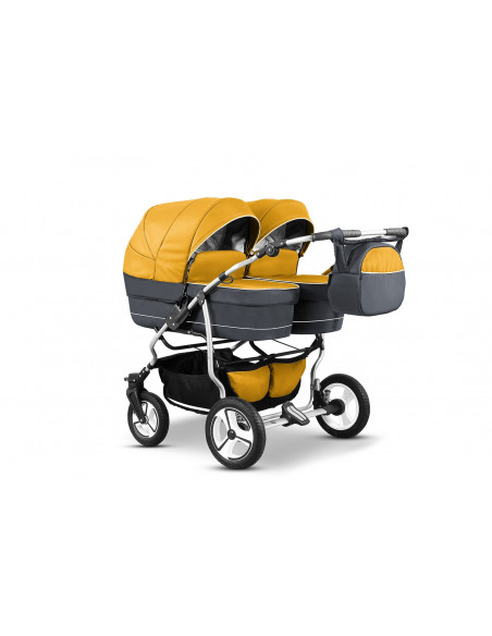 Carucior pentru gemeni Mikado TWIN T-07 3 in 1 Carucior pentru gemeni Mikado TWIN T-07 3 in 1