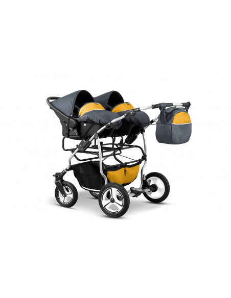 Carucior pentru gemeni Mikado TWIN T-07 3 in 1,MKD-T3.T-07 Carucior pentru gemeni Mikado TWIN T-07 3 in 1,MKD-T3.T-07
