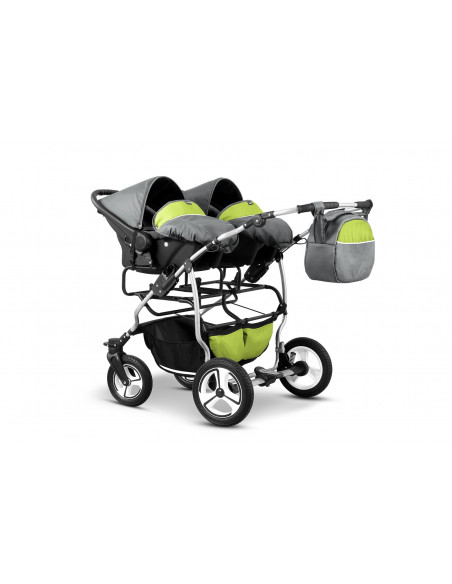 Carucior pentru gemeni Mikado TWIN T-08 3 in 1,MKD-T3.T-08
