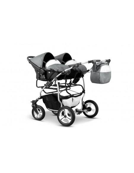 Carucior pentru gemeni Mikado TWIN T-09 3 in 1,MKD-T3.T-09