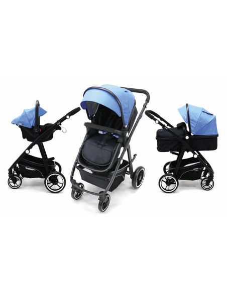 Carucior 3 in 1 Asalvo CONVERTIBLE TWO+ Blue,16638