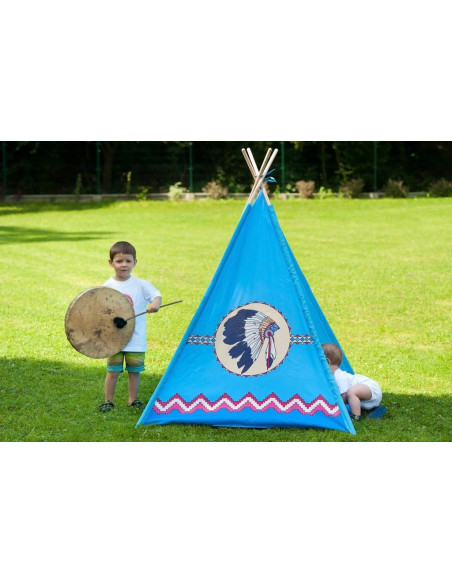 Cort pentru copii PlayTo Teepee Indian Albastru mic,34156 Cort pentru copii PlayTo Teepee Indian Albastru mic,34156