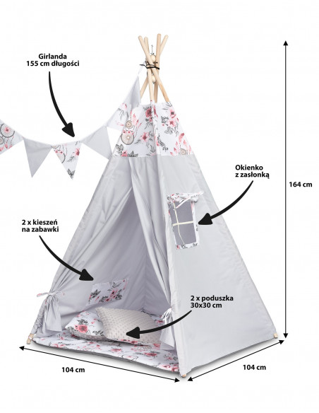Cort bumbac 100% 164 cm Toyz TIPI Dream Catchers,TOYZ-1102