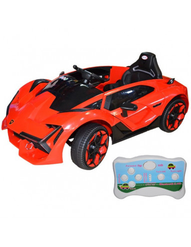 Masina Sport Rosie Cu Acumulator Rc Si 2 Motoare 12V,ROB-24876