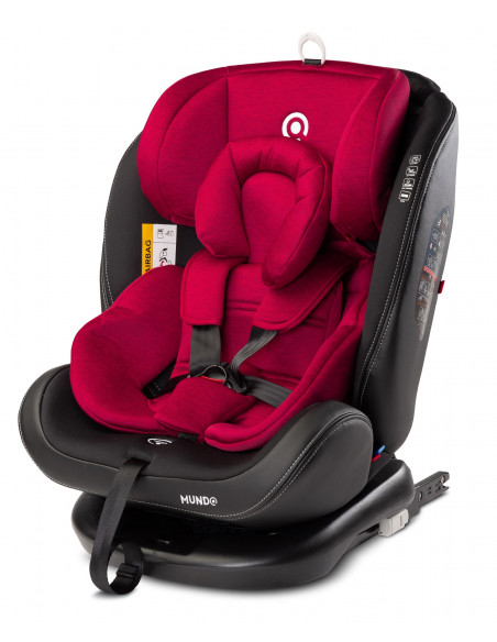 Scaun auto rotativ Caretero MUNDO 0-36 Kg Isofix Rosu,TERO-2604