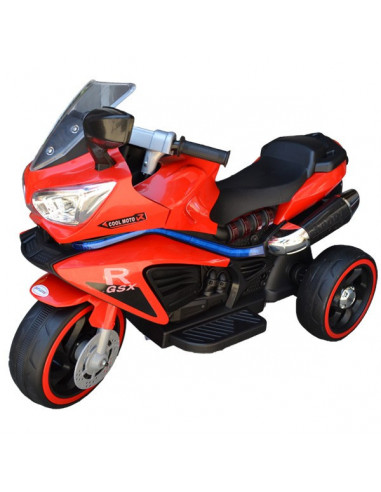 Motocicleta Sport Rosie Cu Acumulator Si 2 Motoare 6V,22932