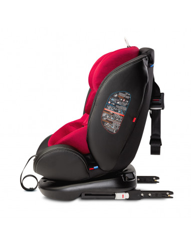 Scaun auto rotativ Caretero MUNDO 0-36 Kg Isofix Rosu,TERO-2604