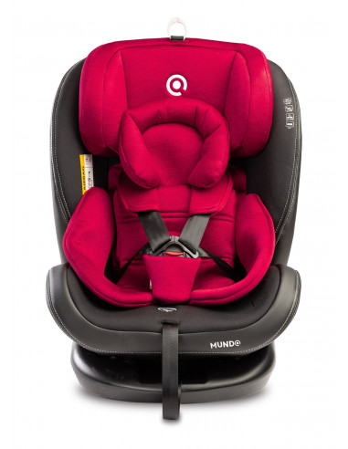Scaun auto rotativ Caretero MUNDO 0-36 Kg Isofix Rosu,TERO-2604