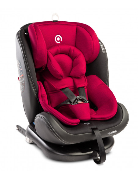 Scaun auto rotativ Caretero MUNDO 0-36 Kg Isofix Rosu,TERO-2604