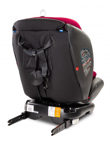 Scaun auto rotativ Caretero MUNDO 0-36 Kg Isofix Rosu,TERO-2604