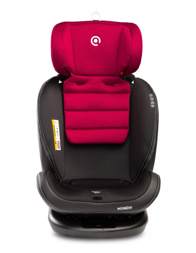 Scaun auto rotativ Caretero MUNDO 0-36 Kg Isofix Rosu,TERO-2604