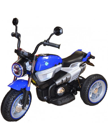Motocicleta Negru Cu Albastru, Cu Acumulator Si 2 Motoare