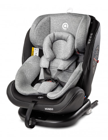 Scaun auto rotativ Caretero MUNDO 0-36 Kg Isofix Gri,TERO-2600