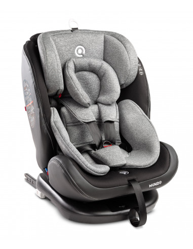 Scaun auto rotativ Caretero MUNDO 0-36 Kg Isofix Gri,TERO-2600