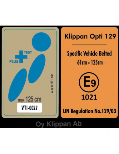 Scaun auto Klippan OPTI129 i-Size Rearfacing 125 cm/32 Kg