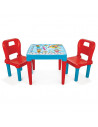 Set masa cu doua scaune Pilsan HOBBY DESK Albastru/Rosu,03 414-1