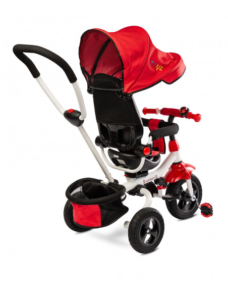 Tricicleta pliabila cu scaun reversibil Toyz WROOM Red,TOYZ-0343