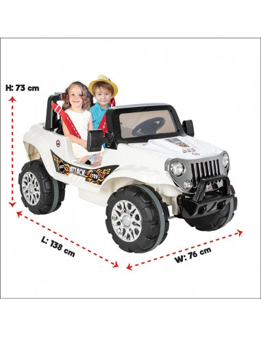 Jeep electric cu doua locuri si telecomanda Pilsan ATTACK