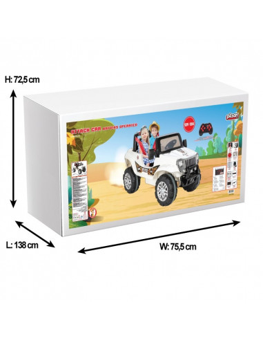 Jeep electric cu doua locuri si telecomanda Pilsan ATTACK