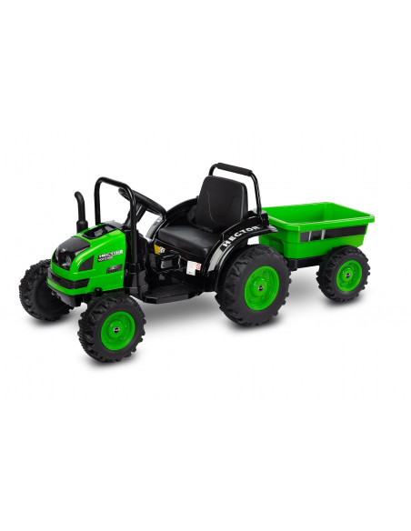 Tractor electric cu remorca si telecomanda Toyz HECTOR 12V
