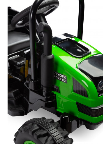 Tractor electric cu remorca si telecomanda Toyz HECTOR 12V
