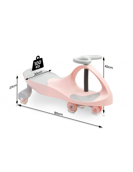 Vehicul fara pedale pentru copii Toyz SPINNER Pink,TOYZ-2542