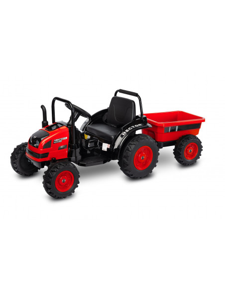 Tractor electric cu remorca si telecomanda Toyz HECTOR 12V