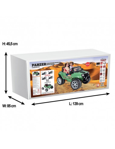 Jeep electric cu doua locuri Pilsan PANZER 4x4 12V,05 273