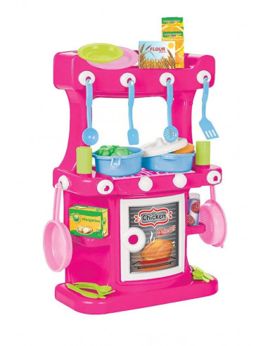 Set bucatarie cu accesorii 43 piese Pilsan HAMARAT Roz,03 335-2