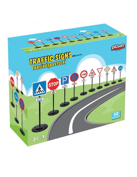 Set semne de circulatie 10 buc. Pilsan,03 415