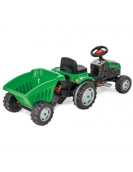 Tractor cu pedale si remorca Pilsan ACTIVE Verde,07 316-2