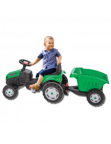 Tractor cu pedale si remorca Pilsan ACTIVE Verde,07 316-2